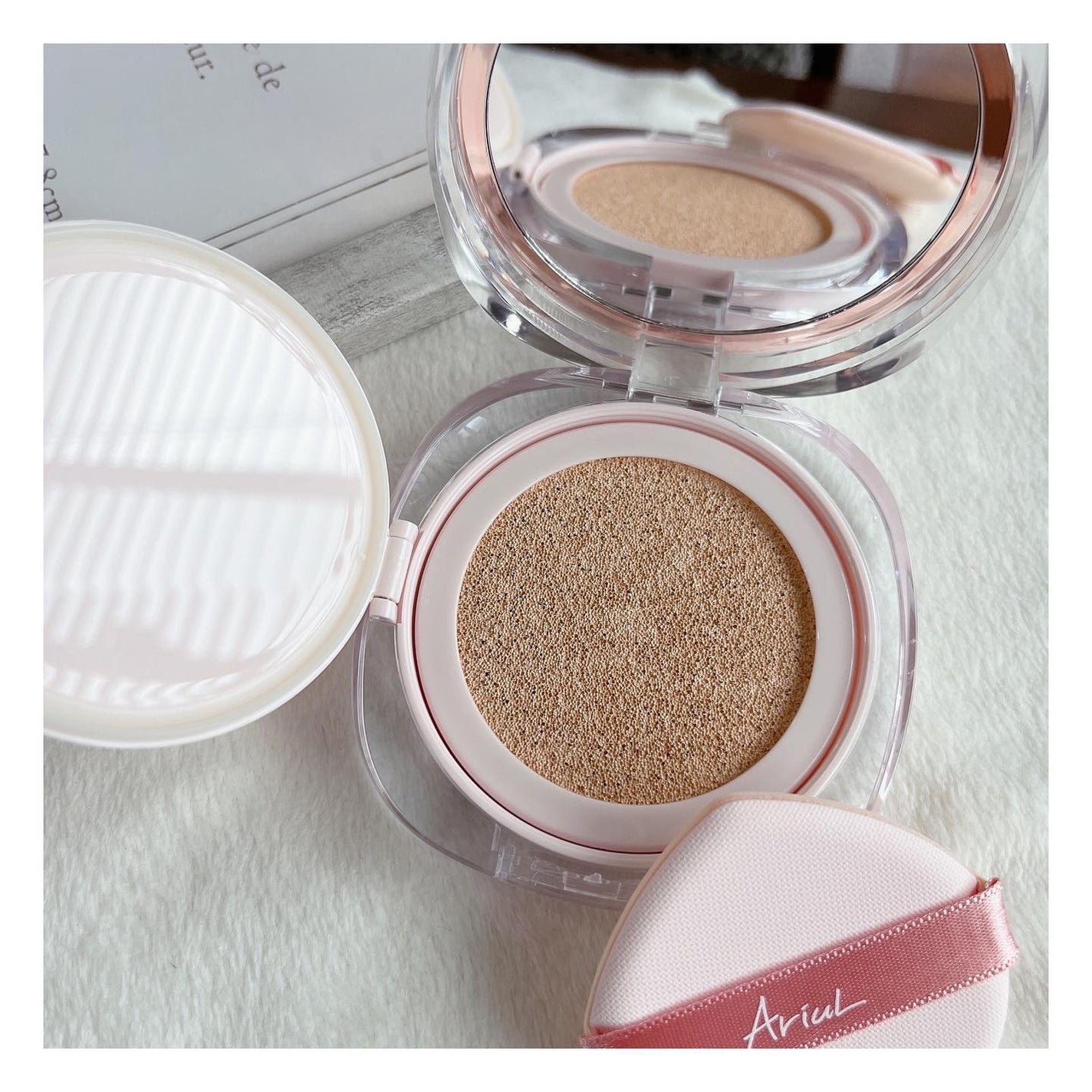 アリウル インクフェザーカバーラスティングクッション/Ariul/クッションファンデーションを使ったクチコミ(4枚目)