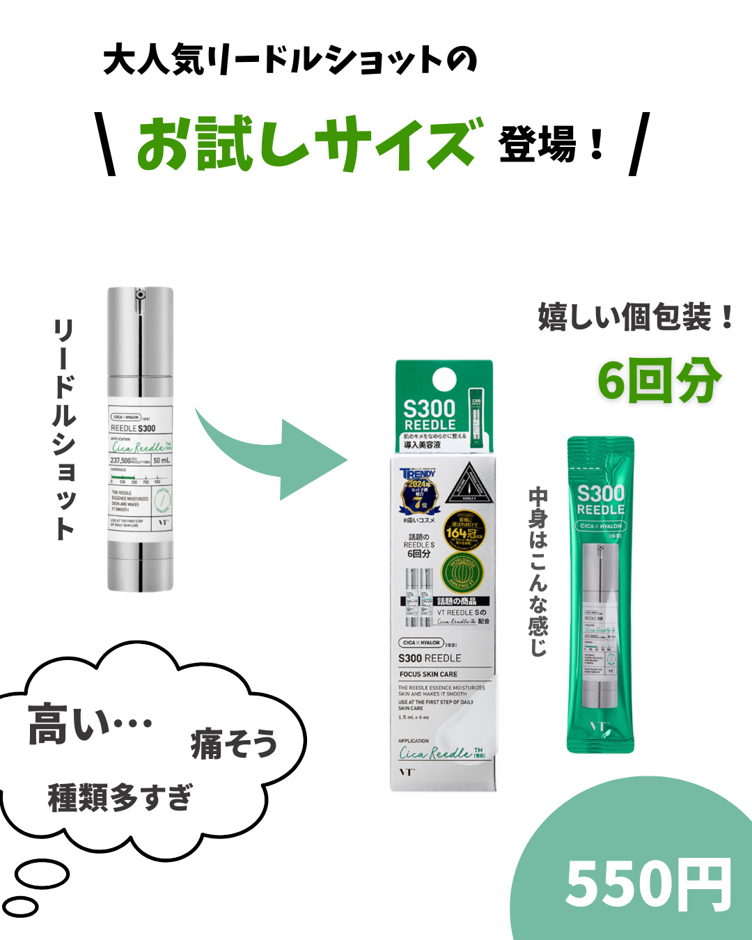 S100 リードル/VT/美容液を使ったクチコミ（2枚目）