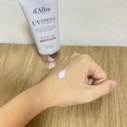 ダルバ ウォータフル トーンアップ サンクリーム(パープル)/ダルバ/日焼け止めクリームを使ったクチコミ(2枚目)