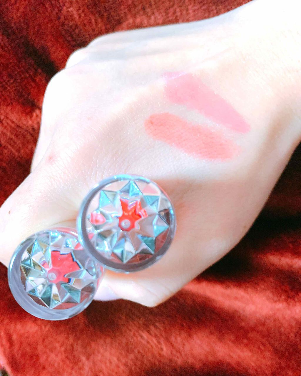 ラスティンググロスリップ/CEZANNE/口紅を使ったクチコミ(2枚目)