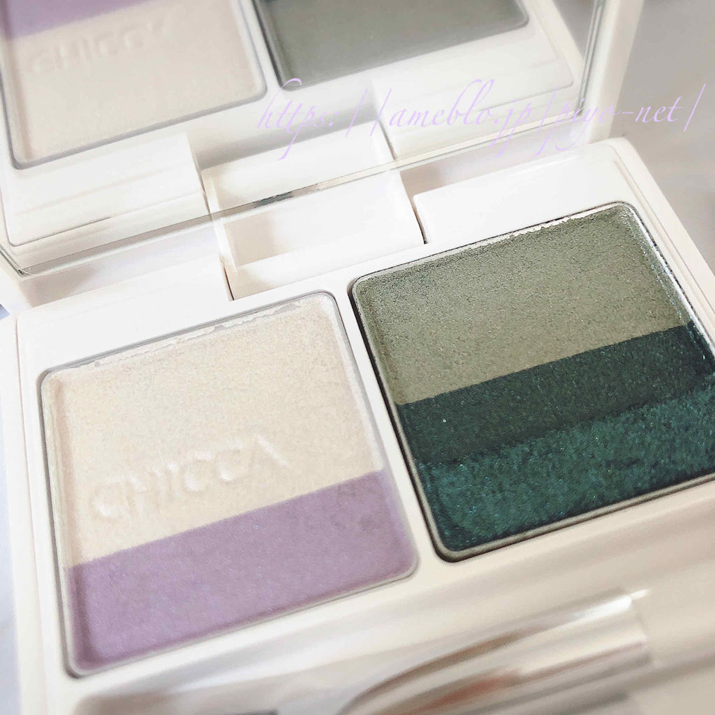 フローレスグロウ リッドテクスチャー アイシャドウ/CHICCA/アイシャドウパレットを使ったクチコミ（2枚目）