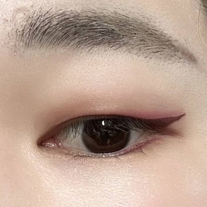 1DAY TATTOO リキッドアイライナー 07 スカーレットブラウン/K-パレット/リキッドアイライナーを使ったクチコミ（2枚目）