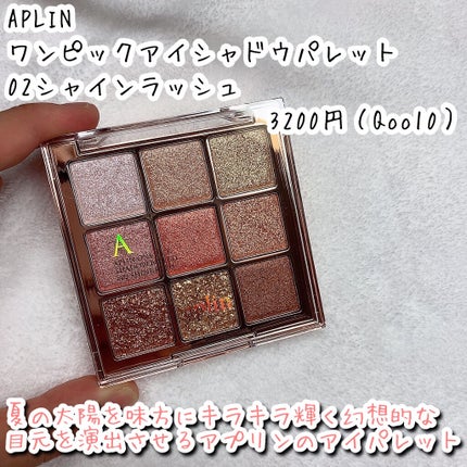 ワンピックアイシャドウパレット/APLIN/アイシャドウパレットを使ったクチコミ(2枚目)