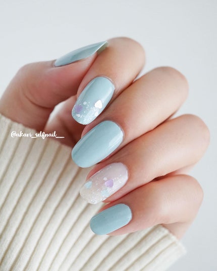 あかり|ネイルポリッシュの色見本帖 on LIPS 「キュートで愛らしいラメポリ「ベガの鼓動」ラメやホロ入りのポリッ..」(6枚目)