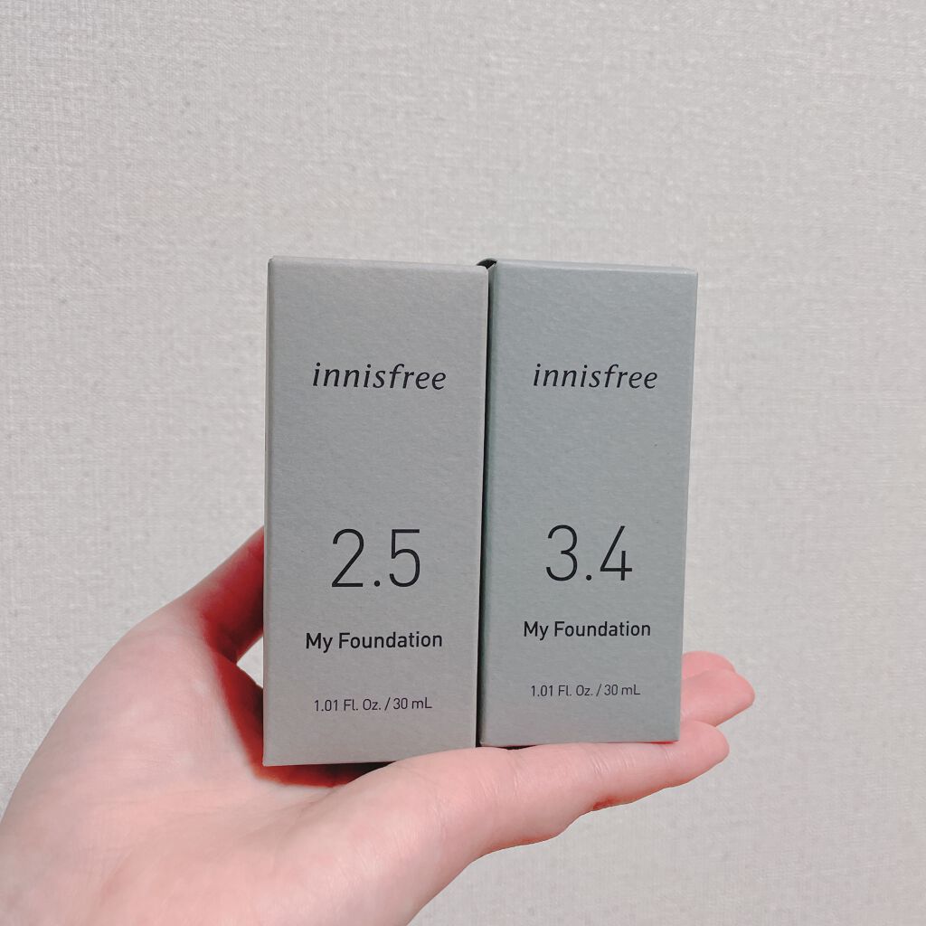 マイファンデーション/innisfree/リキッドファンデーションを使ったクチコミ（1枚目）