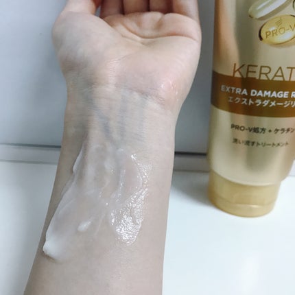 エクストラダメージリペア 洗い流すトリートメント/パンテーン/洗い流すヘアトリートメントを使ったクチコミ(3枚目)