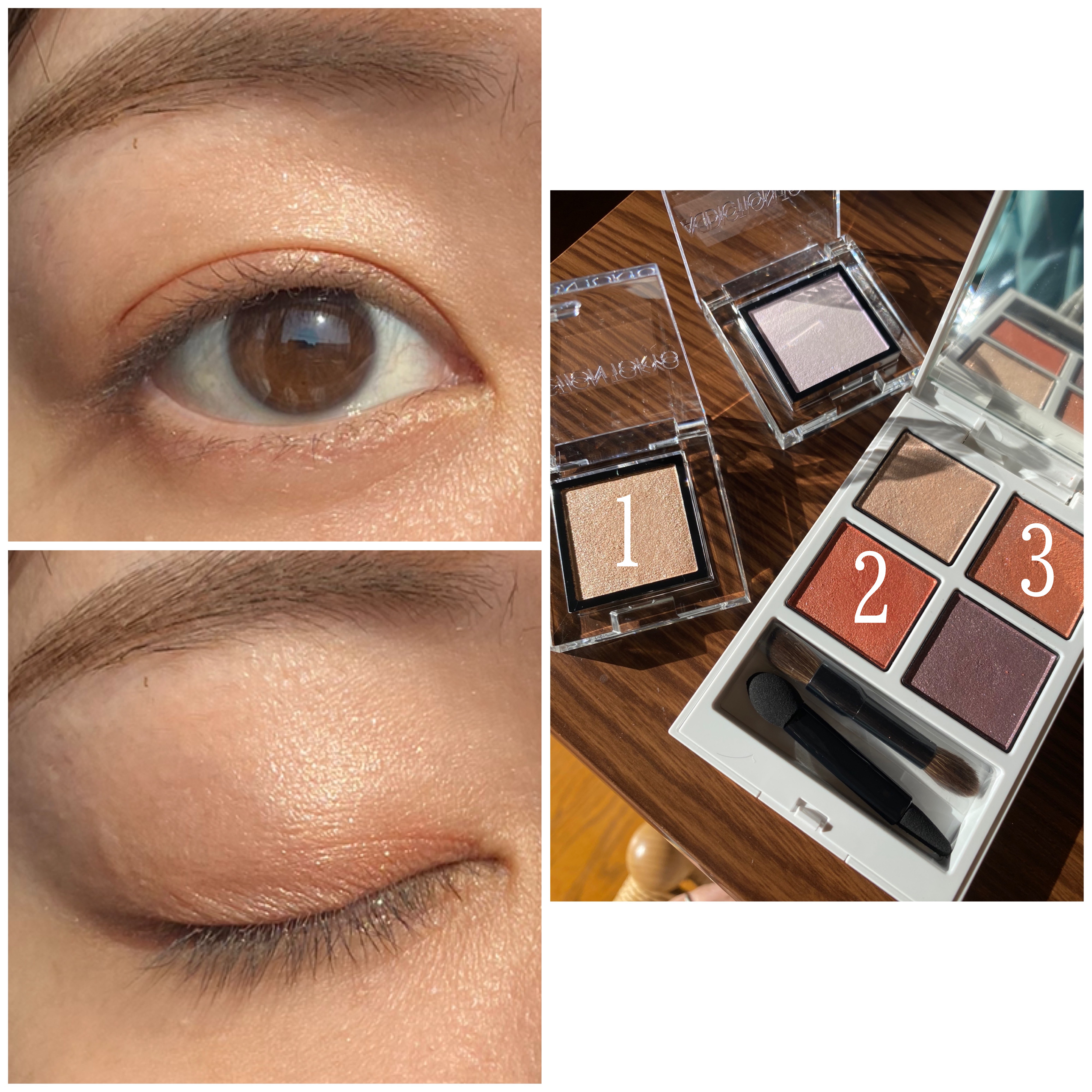 アディクション ザ アイシャドウ パール 034P Sand Letters/ADDICTION/単色アイシャドウを使ったクチコミ（3枚目）