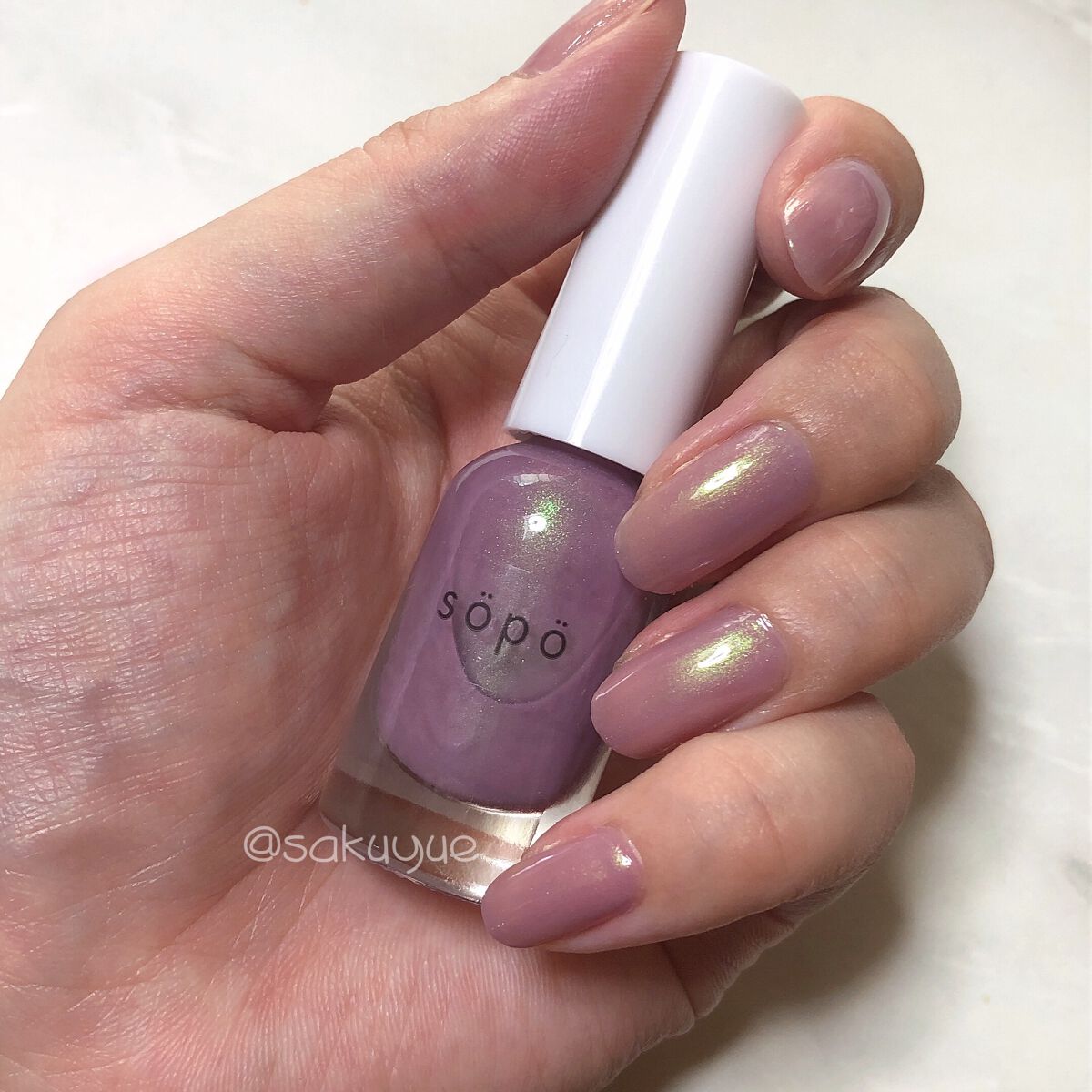ネイルポリッシュ 07 パールライラック/sopo/マニキュアを使ったクチコミ（1枚目）
