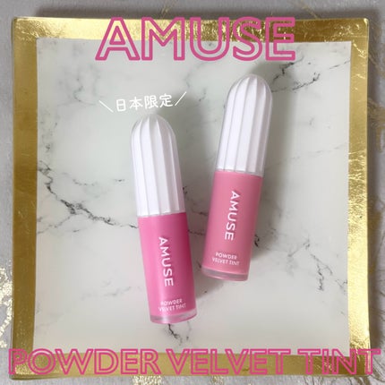 パウダーベルベットティント/AMUSE/リップティントを使ったクチコミ(1枚目)