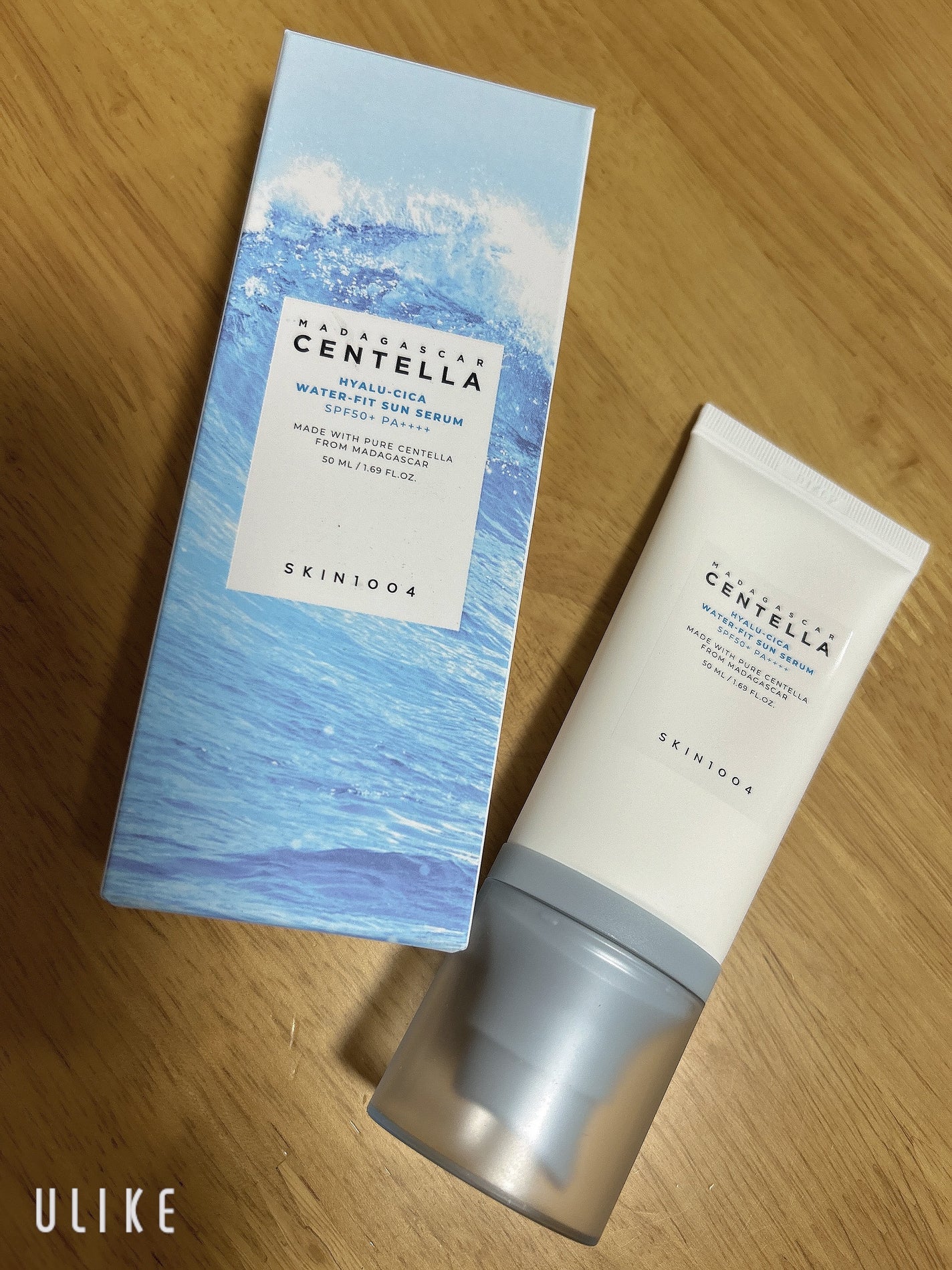 ヒアルーシカ ウォーターフィット サンセラム/SKIN1004/日焼け止めローションを使ったクチコミ(1枚目)