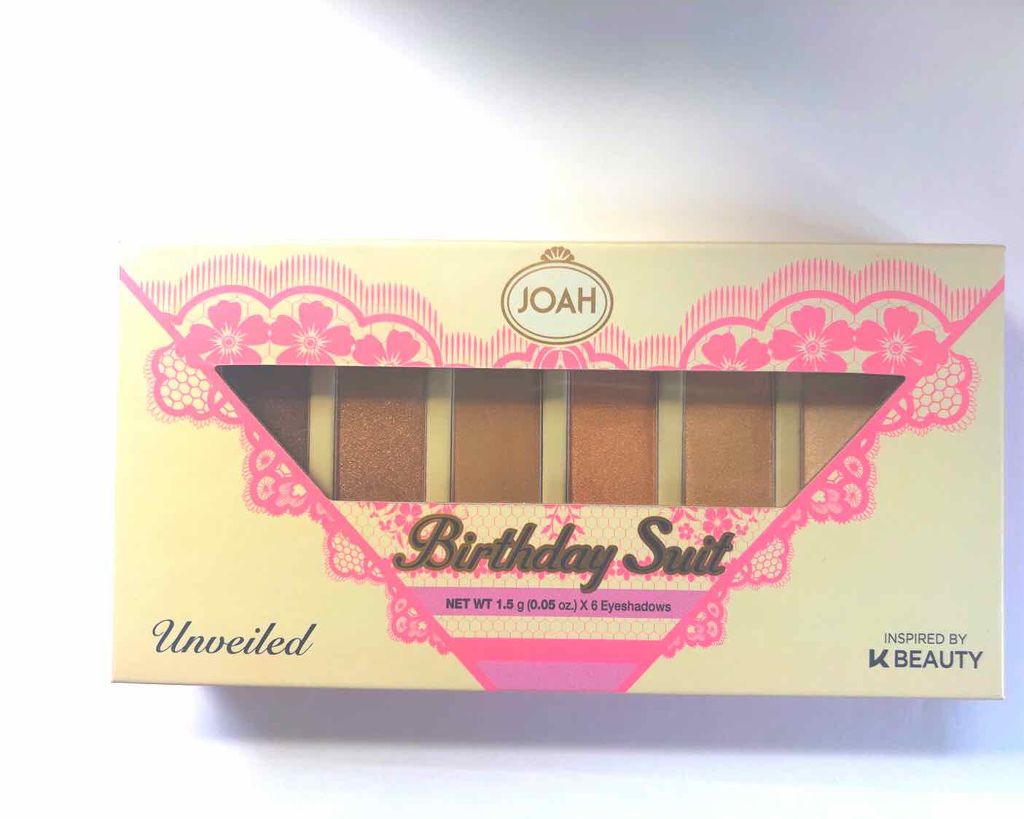 JOAH Birthday suit eyeshadow palette /KISS NEW YORK/アイシャドウパレットを使ったクチコミ（1枚目）