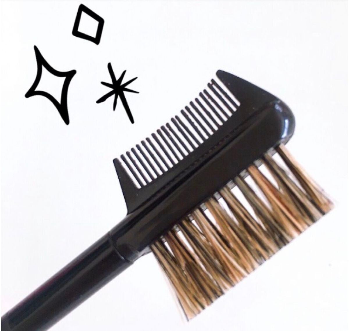 UR GLAM BRUSH & COMB(ブラシ&コーム)/U R GLAM/メイクブラシを使ったクチコミ(2枚目)