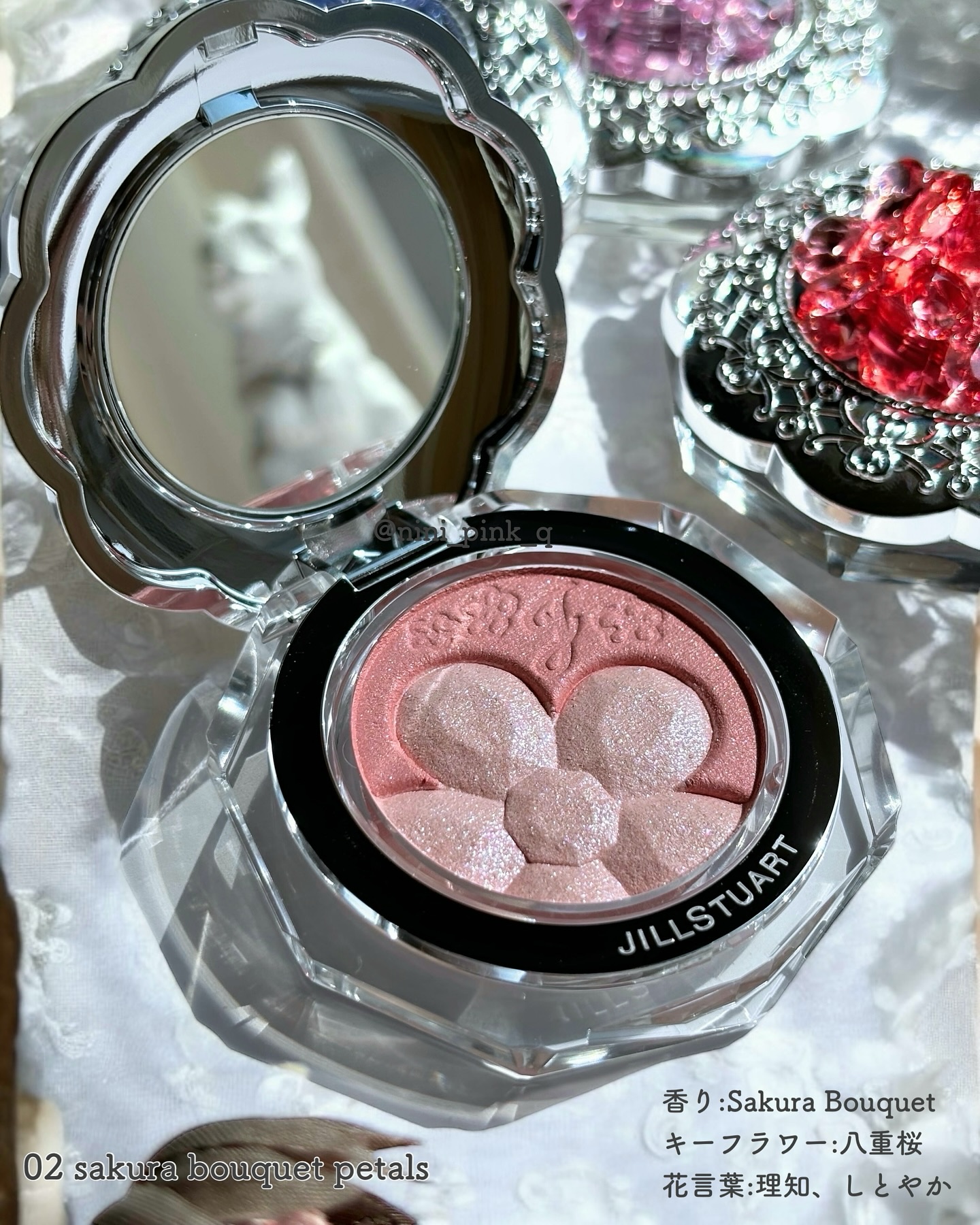 ジルスチュアート クリスタルブルーム ペタルクチュールアイズ デュオ/JILL STUART/アイシャドウパレットを使ったクチコミ（3枚目）