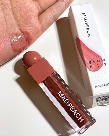 マッドピーチグロウフィットムードグロス/MAD PEACH/リップグロスを使ったクチコミ(9枚目)