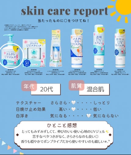 紫外線予報 さらさらUVジェルF/紫外線予報/日焼け止めジェルを使ったクチコミ(3枚目)
