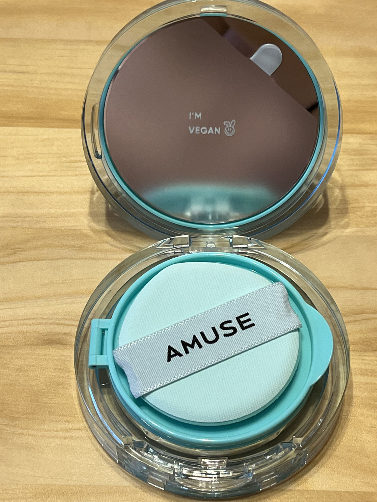 メタフィットヴィーガンクッション/AMUSE/クッションファンデーションを使ったクチコミ（3枚目）