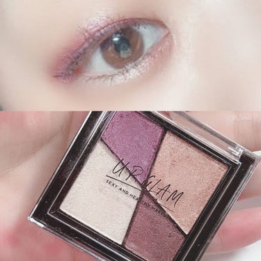 UR GLAM　VELVET EYE COLOR PALETTE/U R GLAM/パウダーアイシャドウを使ったクチコミ（1枚目）