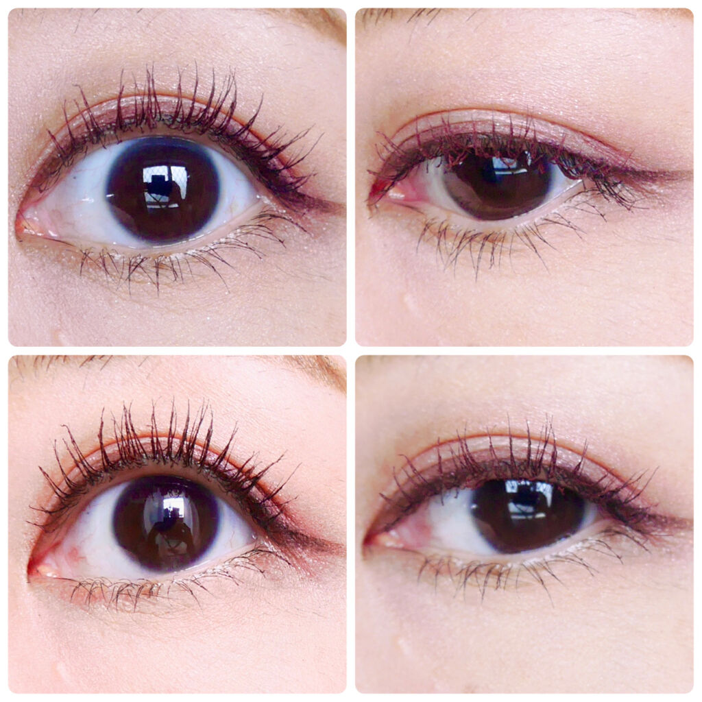 ロング＆カラード ラッシュ LC02 クランベリー/excel/マスカラを使ったクチコミ（2枚目）