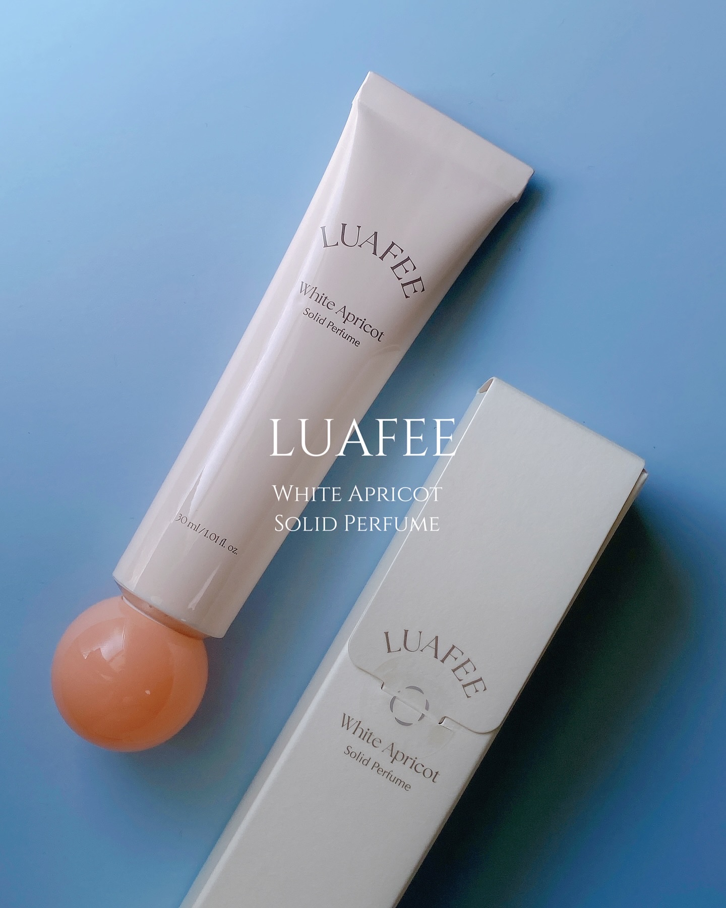 ソリッド パフューム ホワイトアプリコット/LUAFEE/練り香水を使ったクチコミ（1枚目）