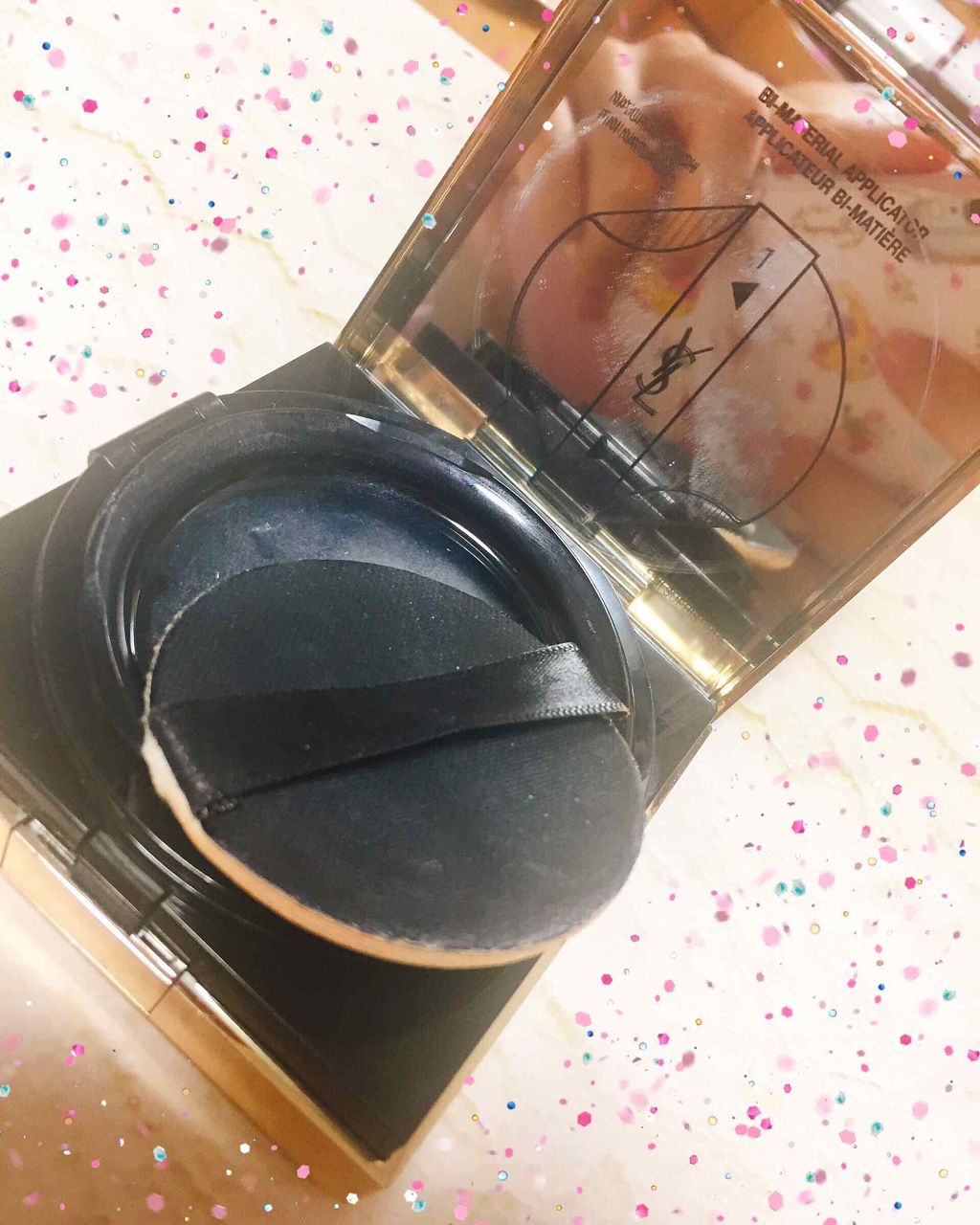 ラディアント タッチ ルクッション/YVES SAINT LAURENT BEAUTE/クッションファンデーションを使ったクチコミ（2枚目）