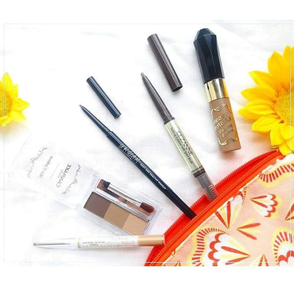 ブラシ付きアイブロウ繰り出し/CEZANNE/アイブロウペンシルを使ったクチコミ（2枚目）