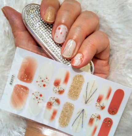 ネイルシール/Qoo10/ネイルシールを使ったクチコミ(1枚目)