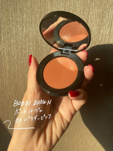 ポット ルージュ 06 パウダーピンク/BOBBI BROWN/ジェル・クリームチークを使ったクチコミ（2枚目）