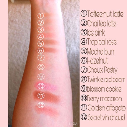 バレンタインボックス3ローズモーメント/VAVI MELLO/アイシャドウパレットを使ったクチコミ(3枚目)