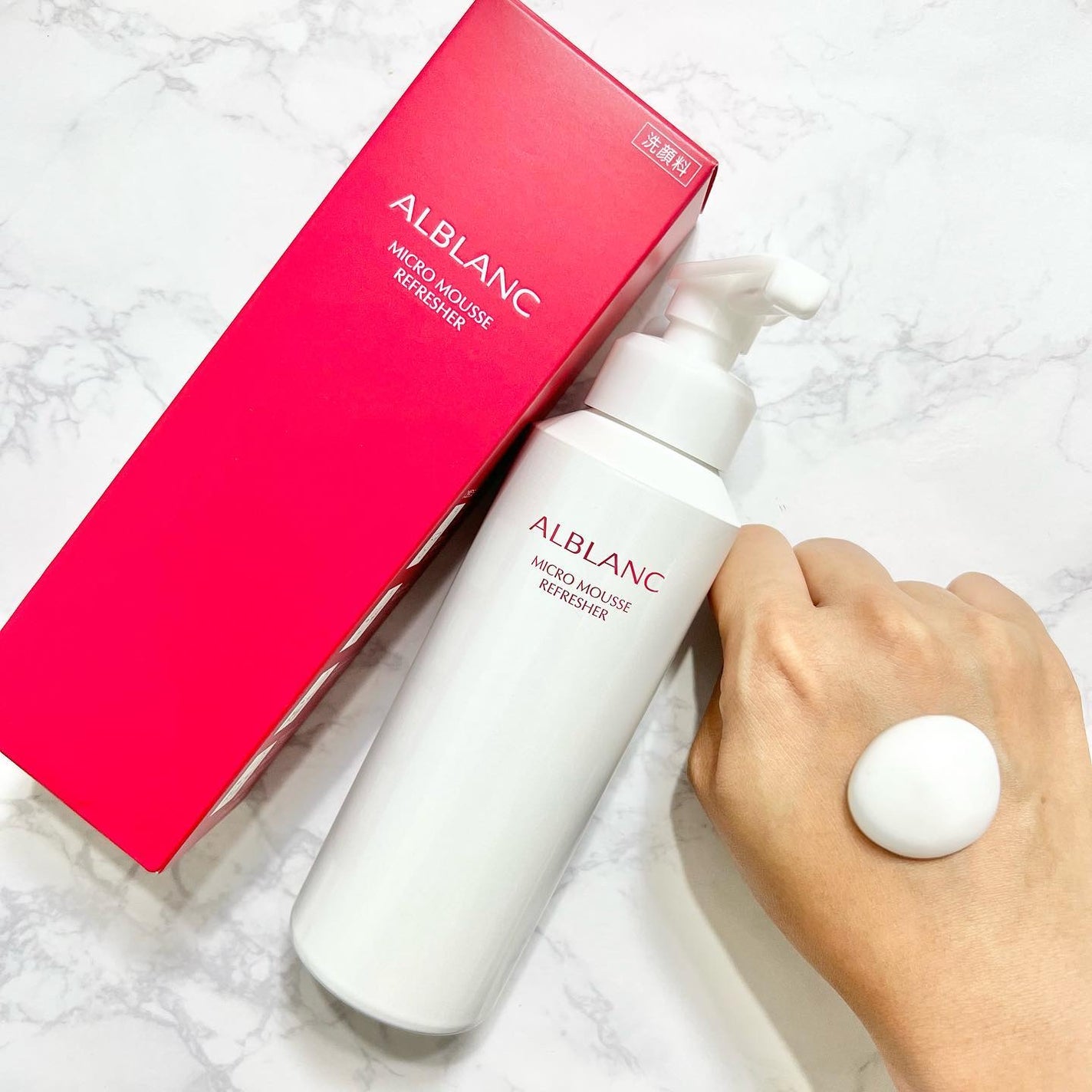 マイクロムース リフレッシャー/ALBLANC/泡洗顔を使ったクチコミ(1枚目)