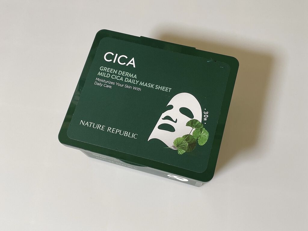 グリーンダーマCICA デイリーシートマスク/ネイチャーリパブリック/シートマスク・パックを使ったクチコミ（1枚目）