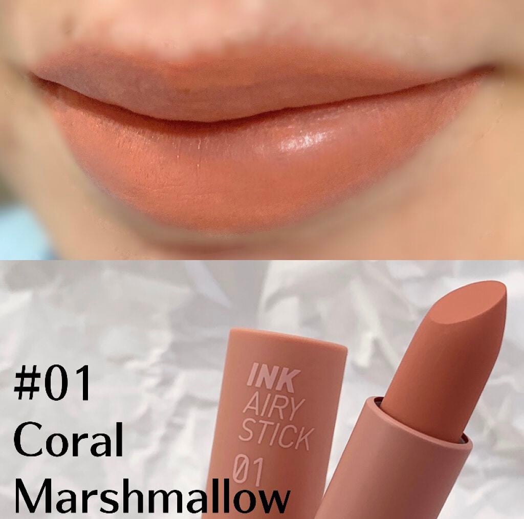 インク エアリー ベルベット スティック/PERIPERA/口紅を使ったクチコミ(3枚目)