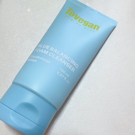 カラーフードシリーズブルーバランシングフォームクレンザー/Tovegan/洗顔フォームを使ったクチコミ(2枚目)