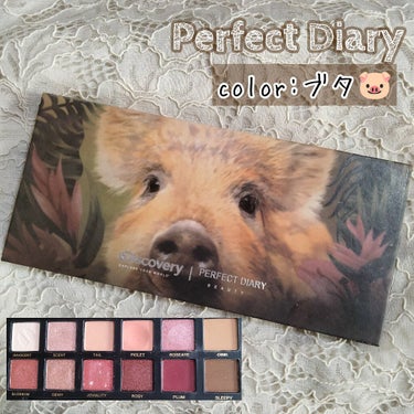 可愛いブタ🐷のパレット

《Perfect Diary エクスプローラ12色アイシャドウパレット PIG》
     3990円

完全にパケ買い！
シリーズ揃えたくなるPerfect Diaryのブタ