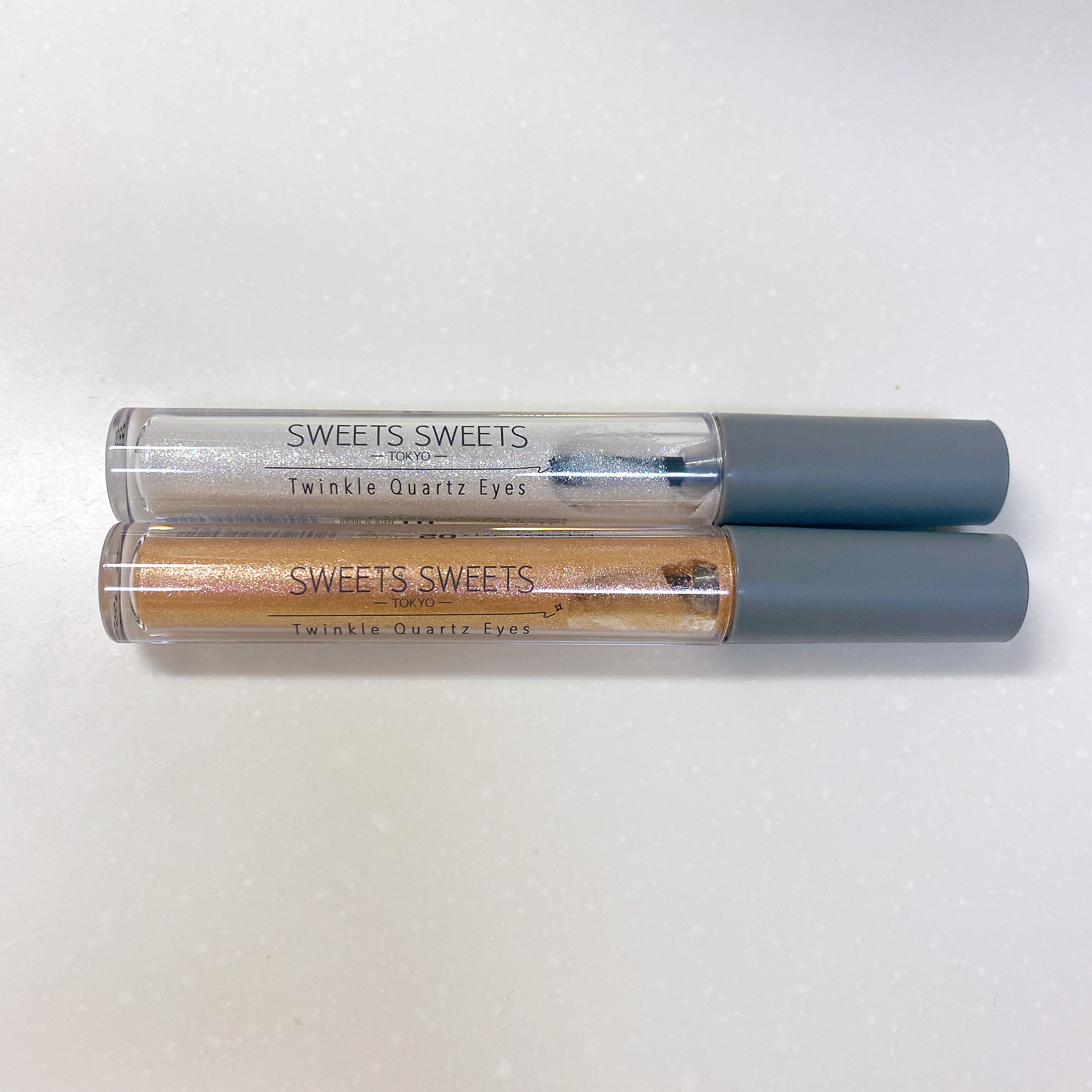 トゥインクルクォーツアイズ 01 プリズムホワイト/スウィーツ スウィーツ/ジェル・クリームアイシャドウを使ったクチコミ（3枚目）