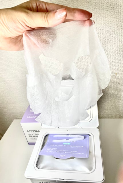 ミルクシスルリペアシカクイックマスクプラス/BANOBAGI/シートマスク・パックを使ったクチコミ(4枚目)