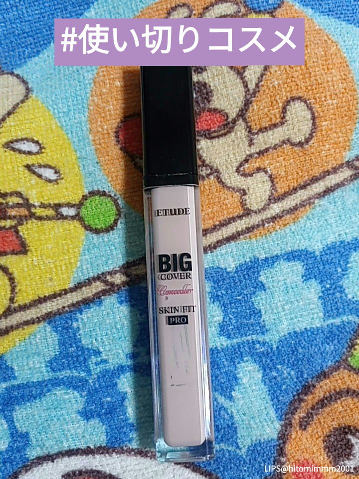 ビッグカバーフィットコンシーラー ライトバニラ/ETUDE/リキッドコンシーラーを使ったクチコミ（1枚目）