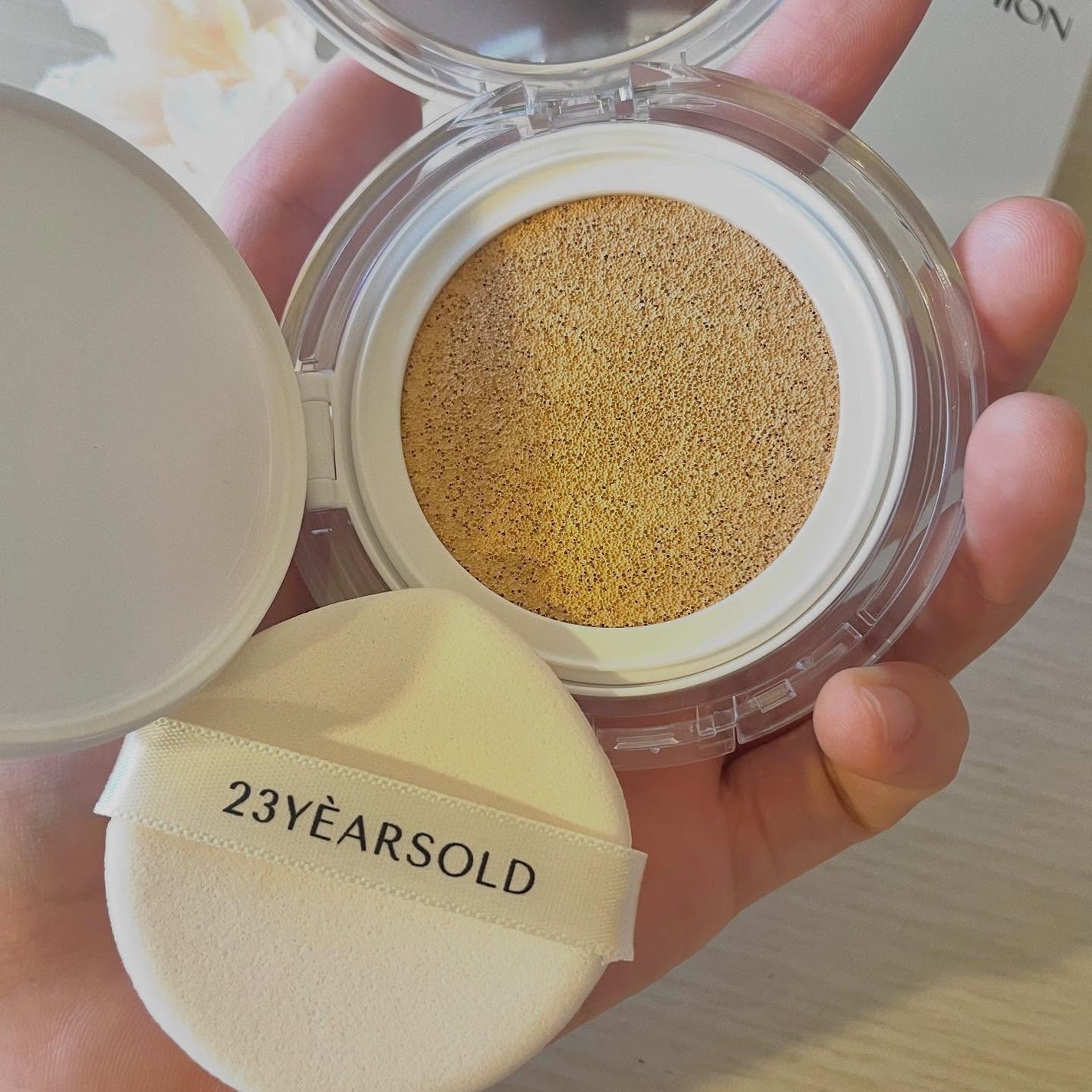 ハートリーフシーンカバークッション/23years old/クッションファンデーションを使ったクチコミ(3枚目)