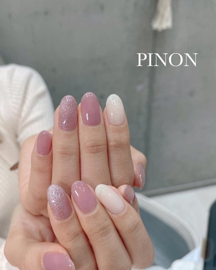 #シンプルネイル,#マグネットネイル,#ピンクネイルのネイルデザイン