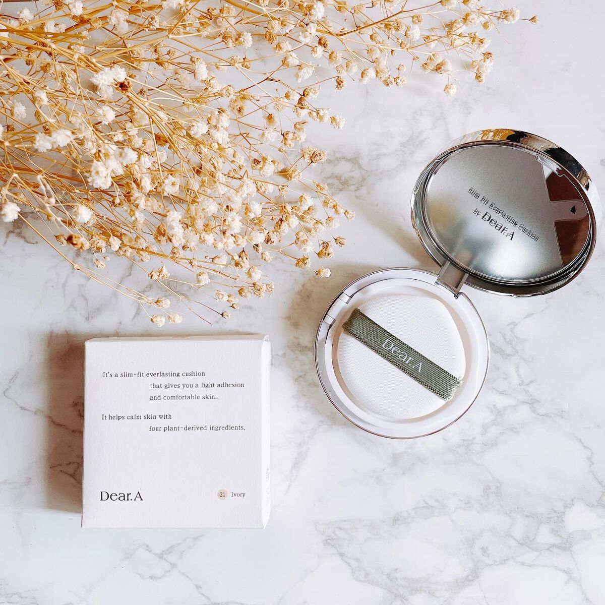 スリムフィット エバーラスティング クッション/Dear.A/クッションファンデーションを使ったクチコミ（3枚目）
