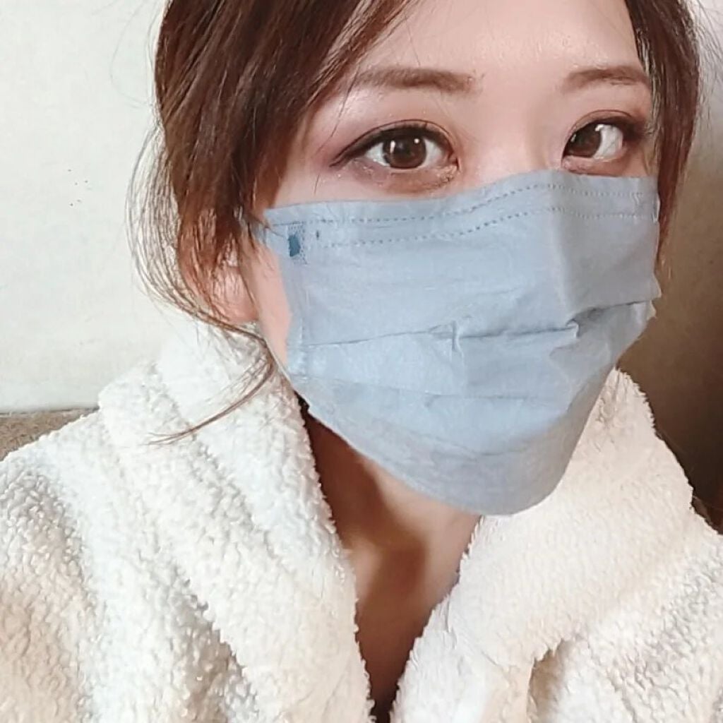 スパンレース不織布カラーマスク/ISDG 医食同源ドットコム/マスクを使ったクチコミ(3枚目)