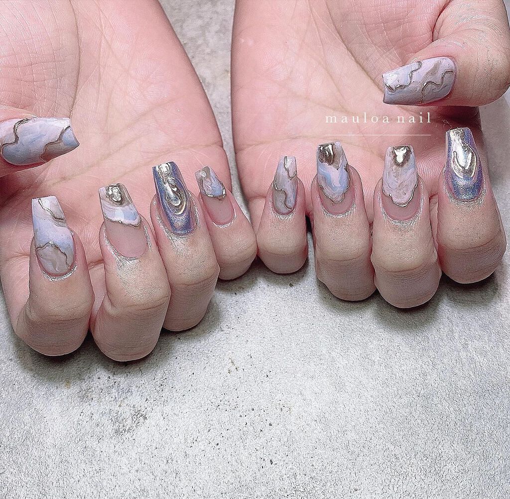 #ネイル,#ワンカラーネイル,#アートネイル,#海ネイル,#ミラーアートネイル,#波ネイル,#秋ネイル,#くすみカラーネイル,#サマーネイル,#ジュエリーネイル,#ミラーネイル,#手書きアートネイル,#海ネイル,#ニュアンスネイル,#ミラーネイル,#天王寺ネイル,#マーブルネイルのネイルデザイン