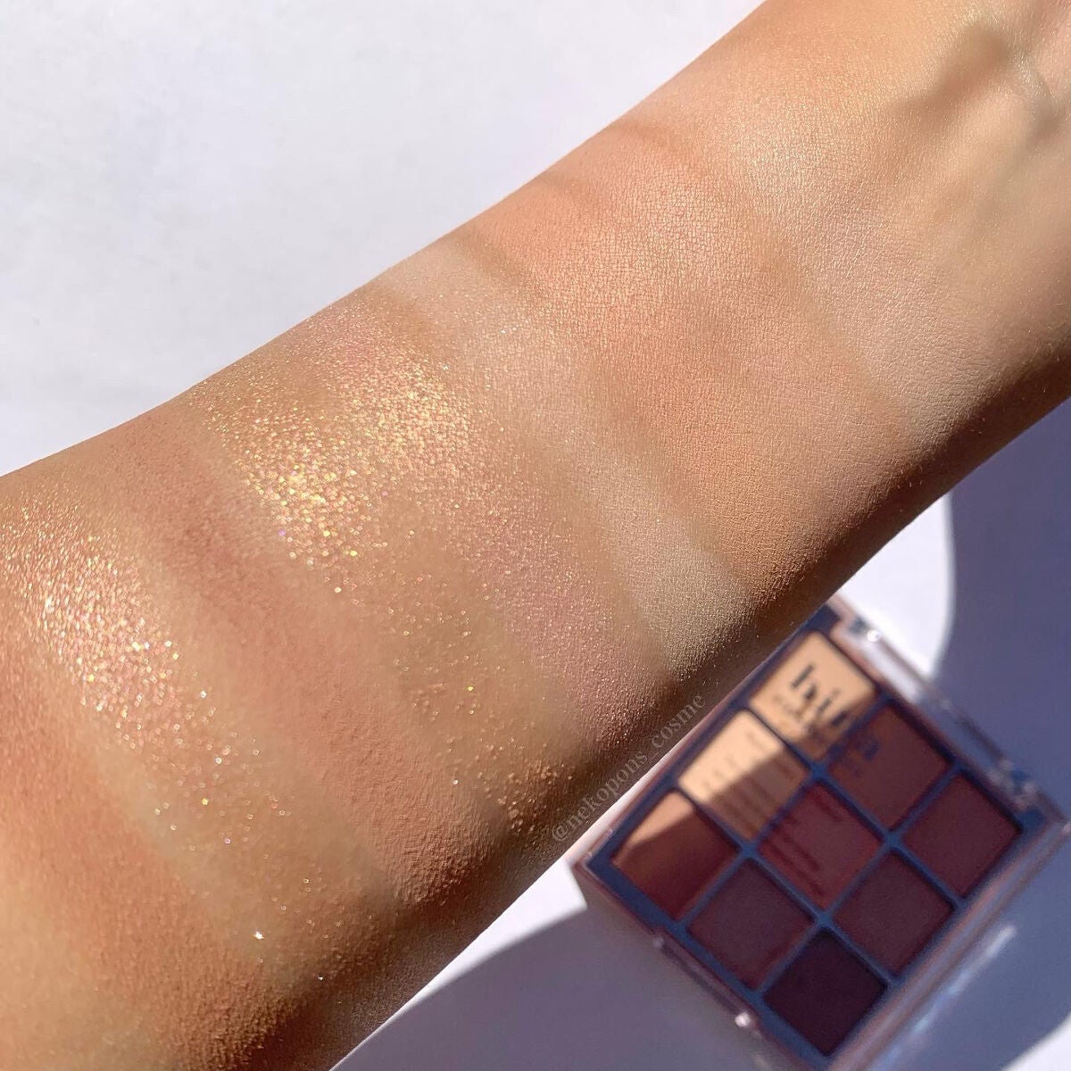 マルチアンダーアイパレット/hina cosmetics/アイシャドウパレットを使ったクチコミ(3枚目)