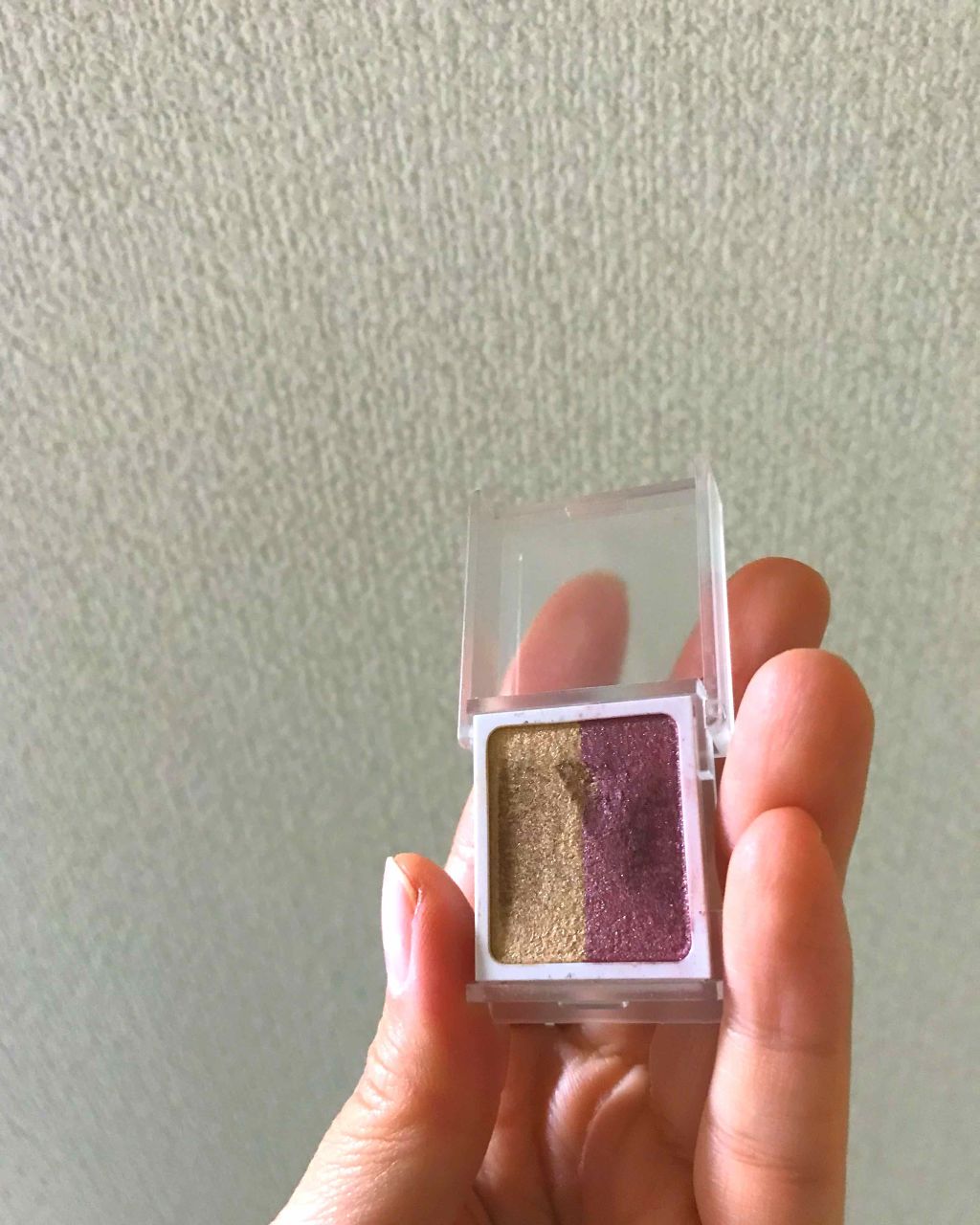 アイカラー2色タイプ ボルドー×ブラウン/無印良品/アイシャドウパレットを使ったクチコミ（2枚目）
