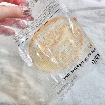 弱酸性pHシートマスク 柚子フィット/Abib /シートマスク・パックを使ったクチコミ(7枚目)