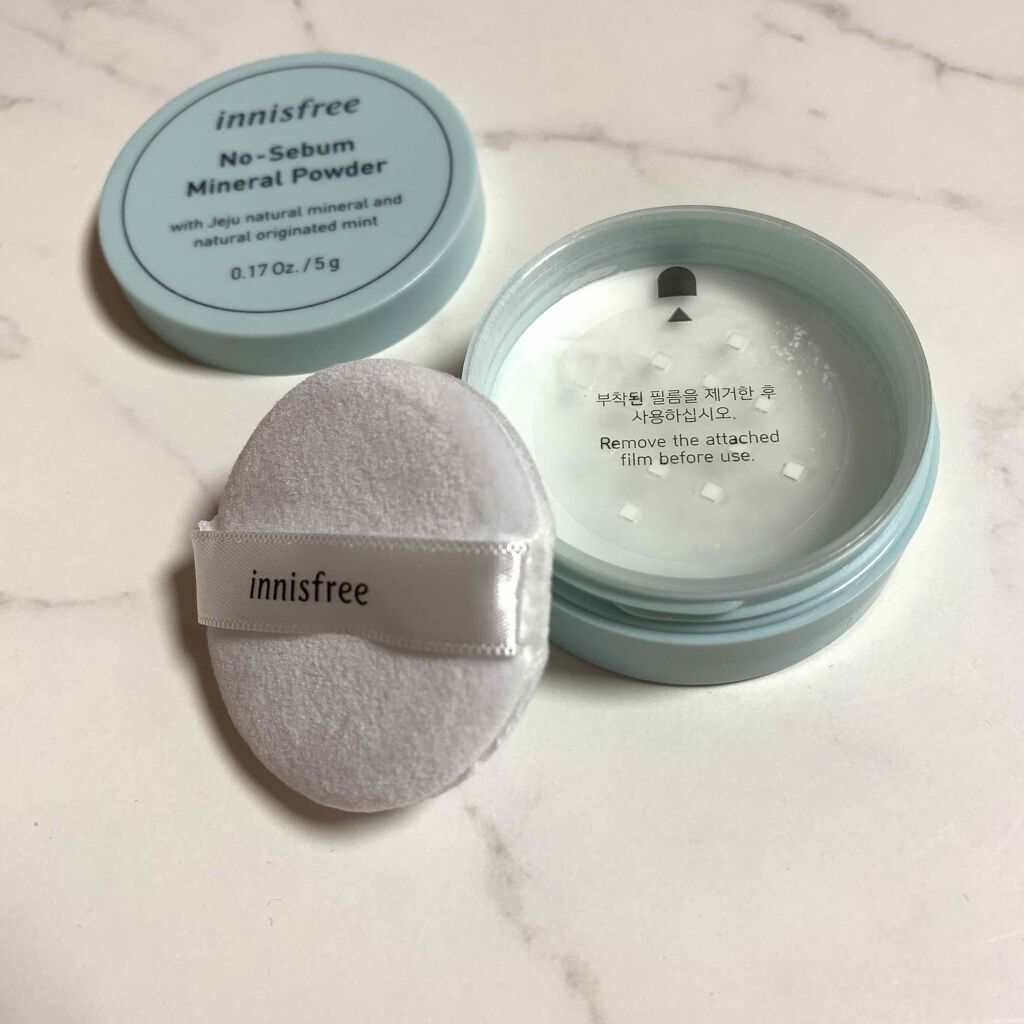 ノーセバム ミネラルパウダー/innisfree/ルースパウダーを使ったクチコミ（2枚目）