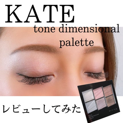 トーンディメンショナルパレット/KATE/メイクアップキットを使ったクチコミ(1枚目)