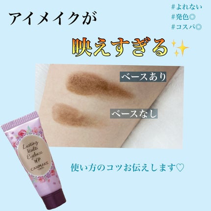 ラスティングマルチアイベース WP/キャンメイク/アイシャドウベースを使ったクチコミ(1枚目)