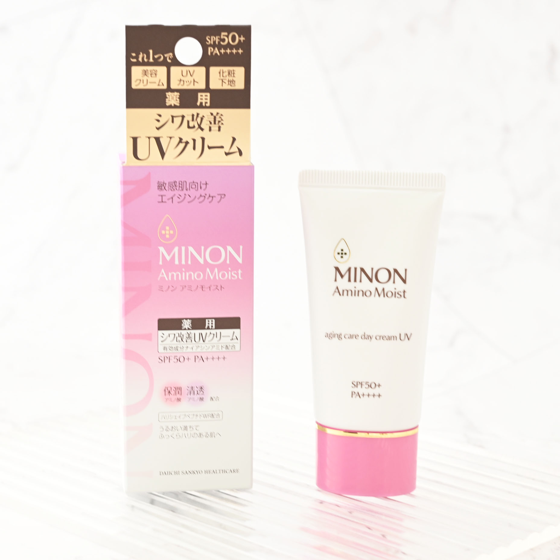 ミノン アミノモイスト エイジングケア デイクリームUV/ミノン/日焼け止めクリームを使ったクチコミ（1枚目）