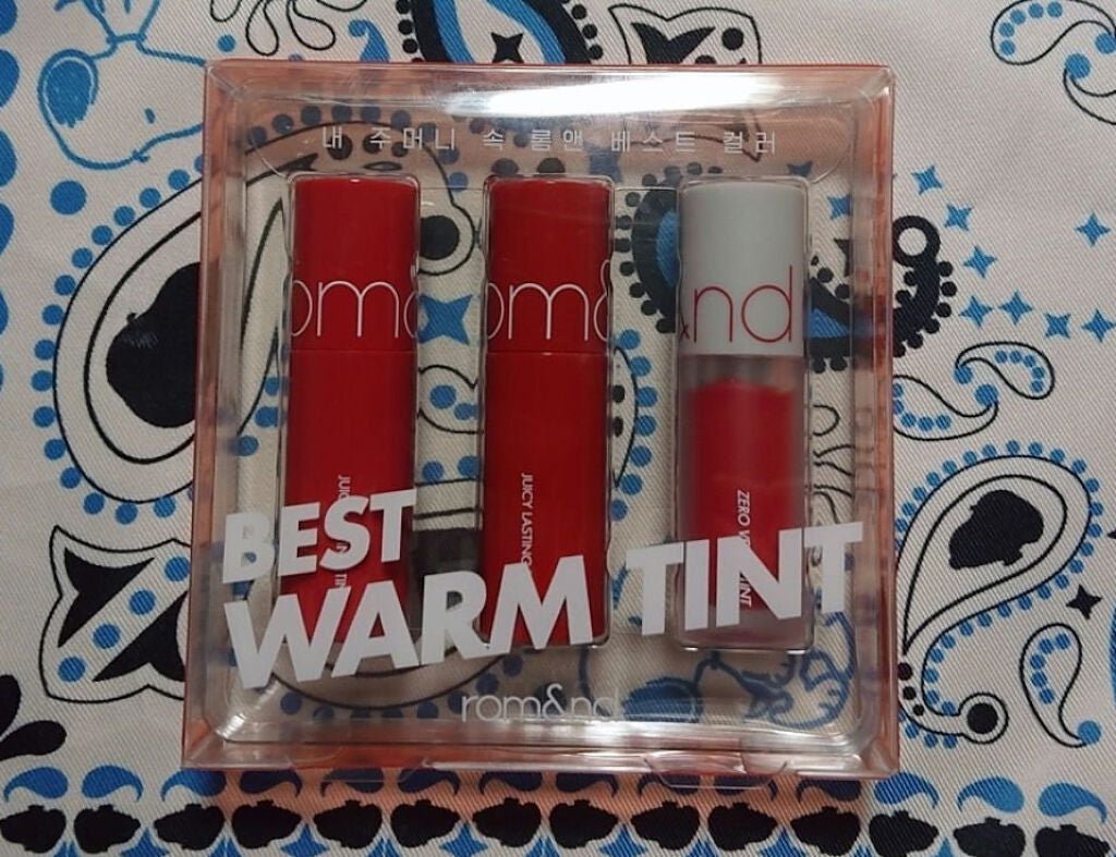 ジューシーラスティングティント/rom&nd/リップティントを使ったクチコミ(2枚目)