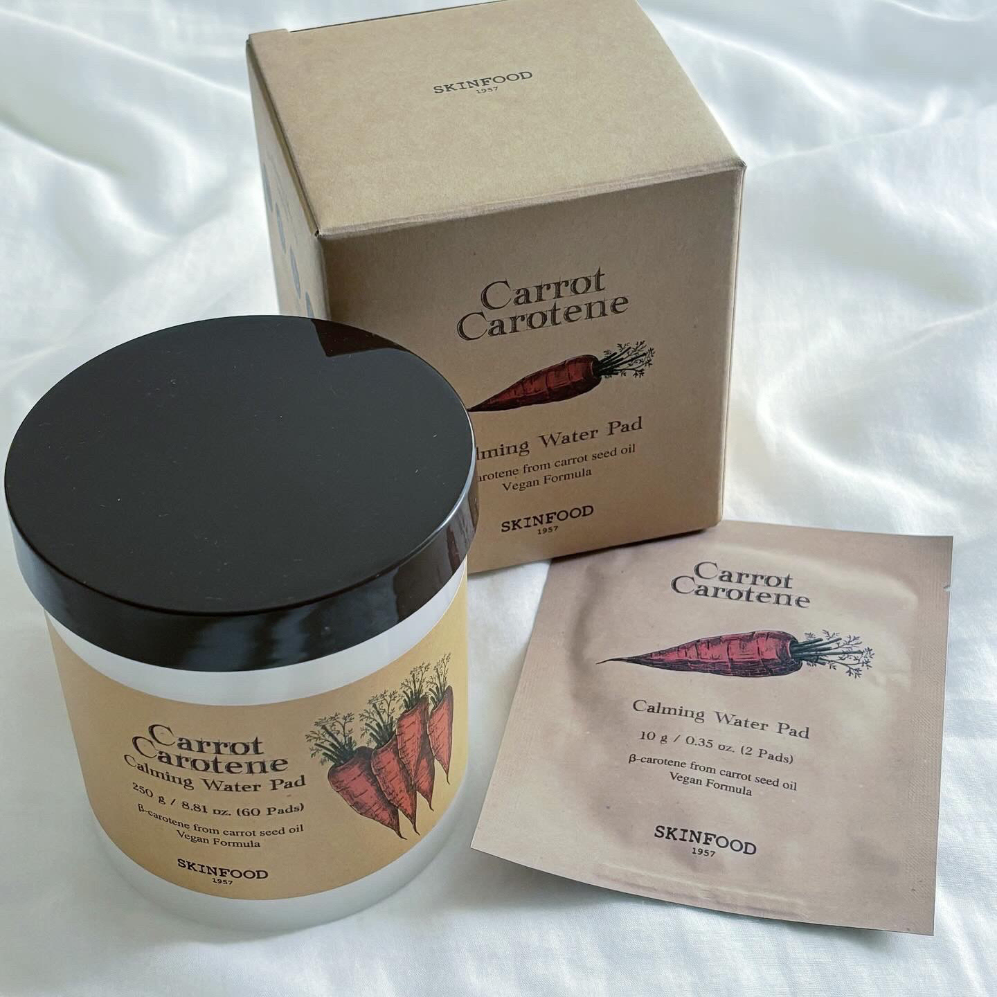 キャロットカロテン カーミングウォーターパッド/SKINFOOD/トナーパッドを使ったクチコミ（2枚目）